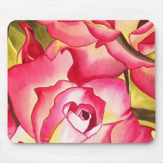 Mousepad Hannah Gordon rosa rosa Rose (Frente)