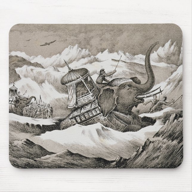 Mousepad Hannibal (247-c.183 BC) e suas CTOC dos elefantes (Frente)