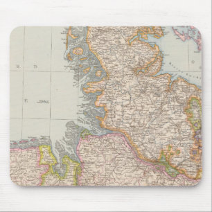 Mousepad Hannover, SchleswigHolstein, Mapa do Norte da Alem