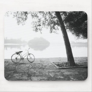 Mousepad Hanoi Vietnã, Bicicleta e Lago Bay Mau Parque Leni