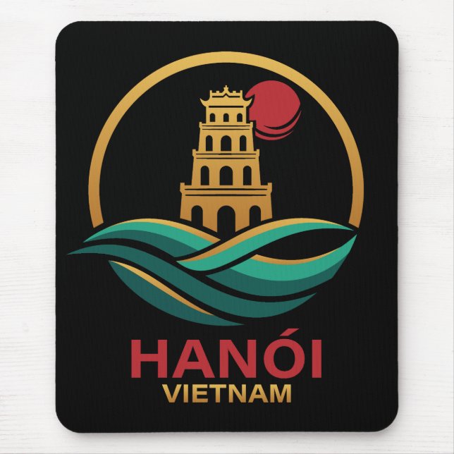 Mousepad Hanói Vietnã Sudeste Asiático (Frente)