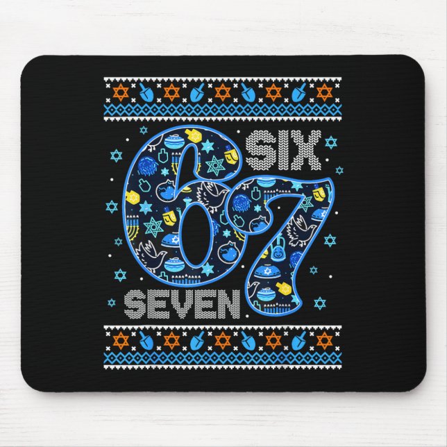 Mousepad Hanukkah 67 Festive Dreidel Ugly Sweater For Men W (Frente)