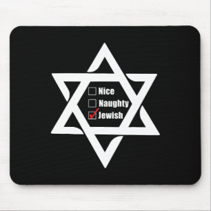 Mousepad Hanukkah Estrela De Natal De David Nice Naughn Jew