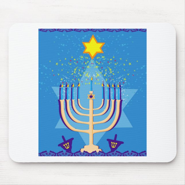 Mousepad hanukkah menorah (Frente)
