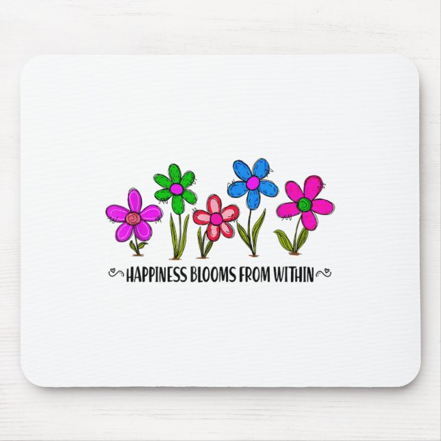Mousepad Hapness Blooms From A Within Insrational Motivatio (Frente)