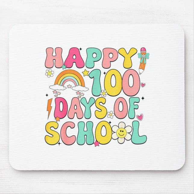 Mousepad Happy 100 Days Of School Teacher Appreciation Boys (Frente)