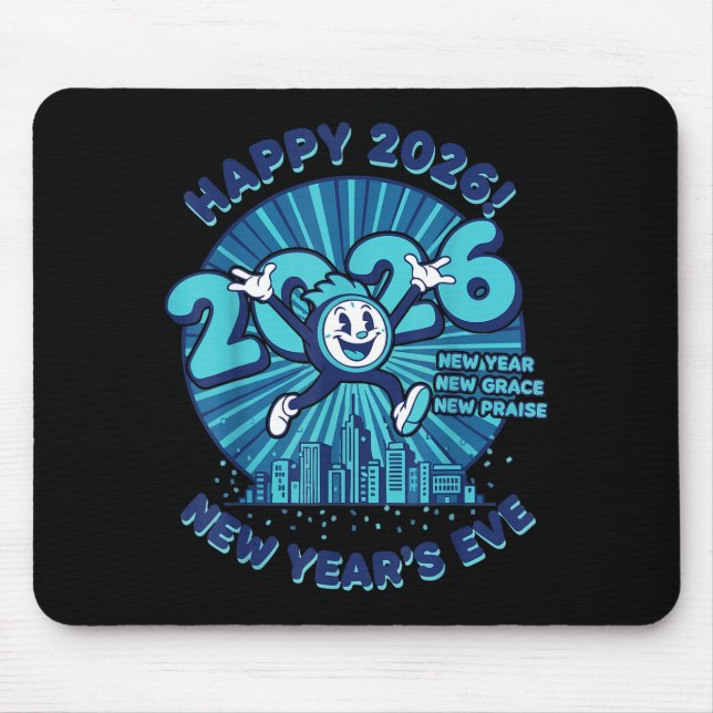 Mousepad Happy 2026 New Year's Eve Celebration Design  (Frente)