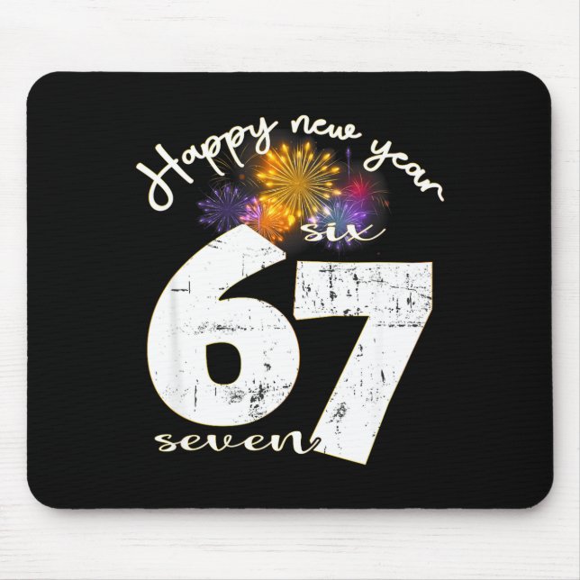 Mousepad Happy 2026 New Year's Eve Party 67 Six Seven Meme  (Frente)
