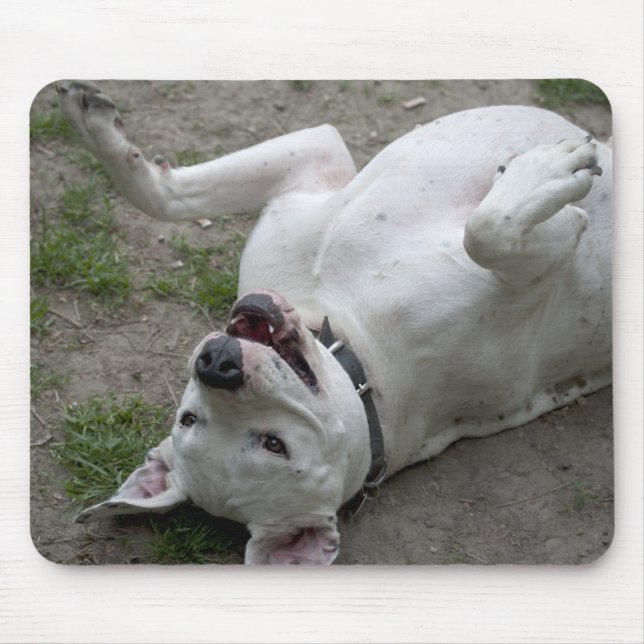 Mousepad Happy Dogo Argentino Girl (Frente)