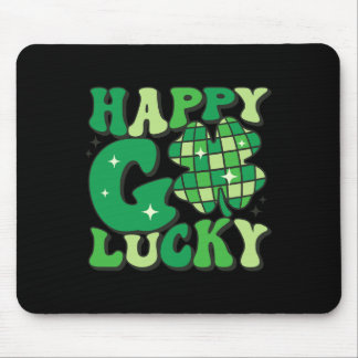 Mousepad Happy Go Lucky Shamrock Homens Dias de São Patríci