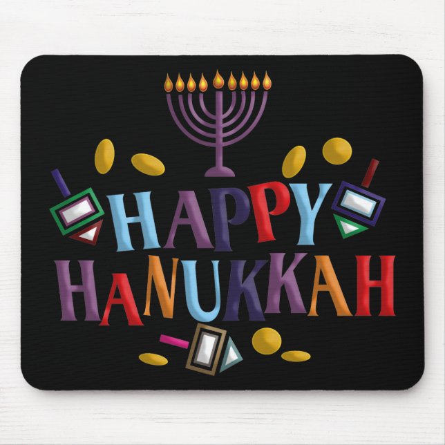 Mousepad Happy Hanukkah (Frente)
