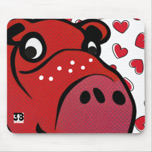 Mousepad Happy Hippo