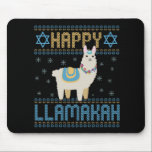 Mousepad Happy Lamakah Funny Judeu Hanukkah Lama Gift<br><div class="desc">chanukah, Lamakah, hanukkah, dreidel, jedesejo, feio, suéter, lama, natal, tricotado</div>