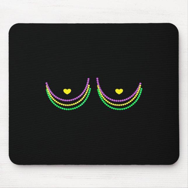 Mousepad Happy Mardi Gras Funny Mardi (Frente)