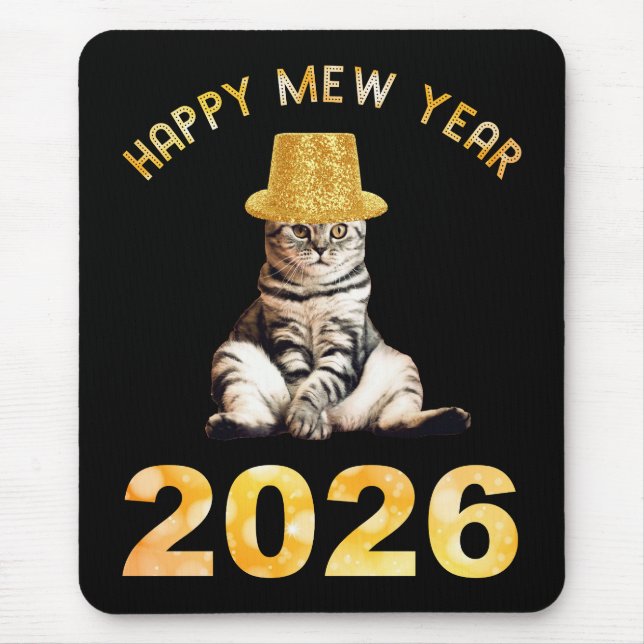 Mousepad Happy Mew Year 2026 (Frente)