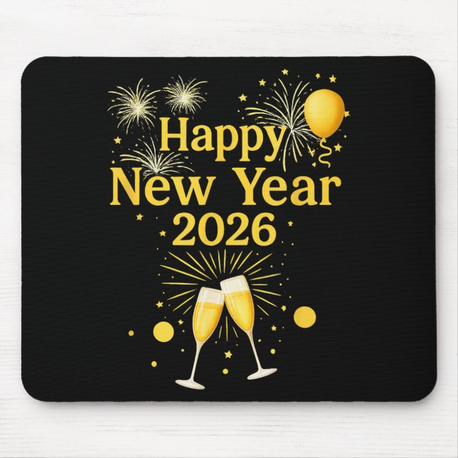 Mousepad Happy New Year 2026  (Frente)