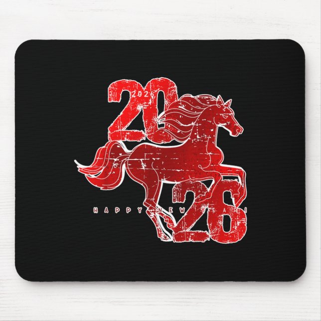 Mousepad Happy New Year 2026 Chinese New Year 2026 Year Of  (Frente)