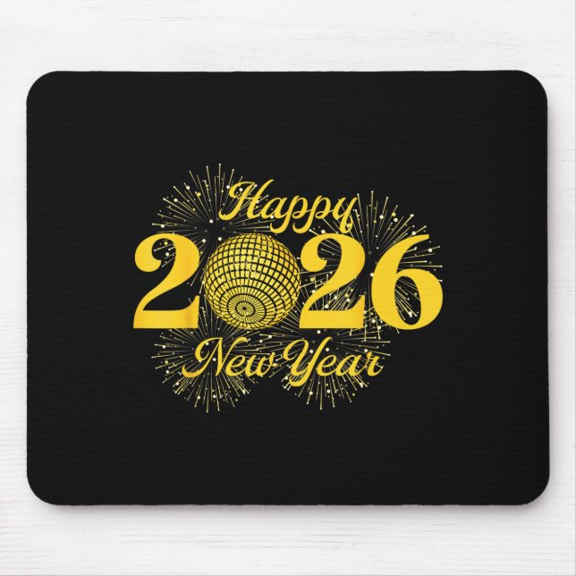 Mousepad Happy New Year 2026 Countdown Party Trip Matching  (Frente)
