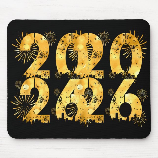Mousepad Happy New Year 2026 Family Celebration New Years E (Frente)