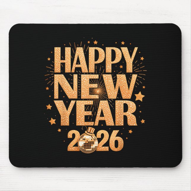 Mousepad Happy New Year 2026 New Years Eve Party Countdown  (Frente)