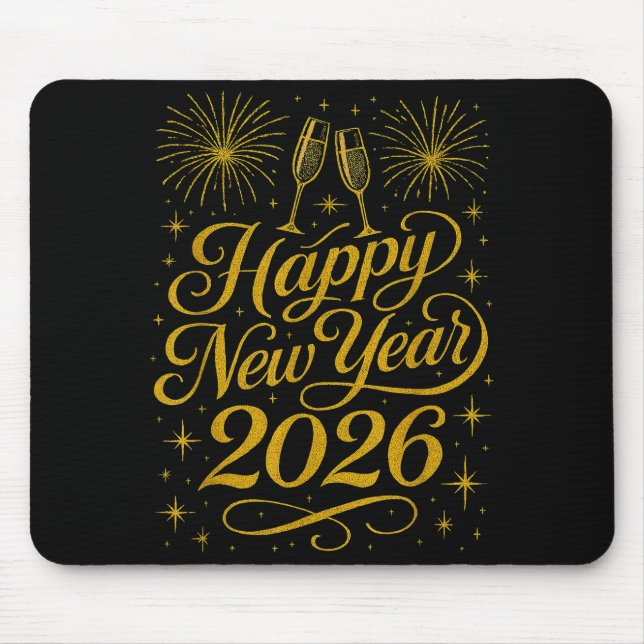 Mousepad Happy New Year 2026 Womens New Years Eve Party  (Frente)