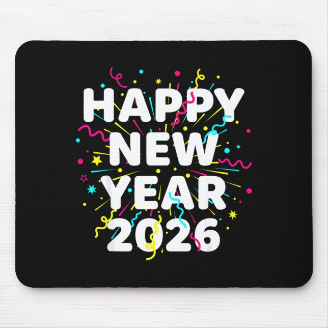 Mousepad Happy New Year Eve Party 2026 Nye Family Matching  (Frente)