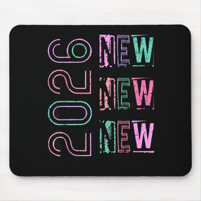 Mousepad Happy New Year New Grace New Praise 2026 New Year' (Frente)