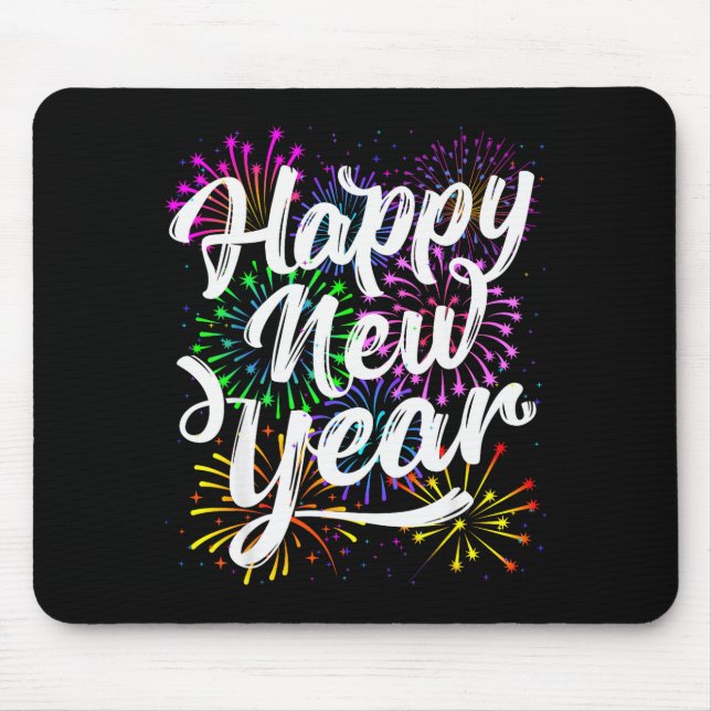 Mousepad Happy New Year Party Supplies 2026 Family Matching (Frente)