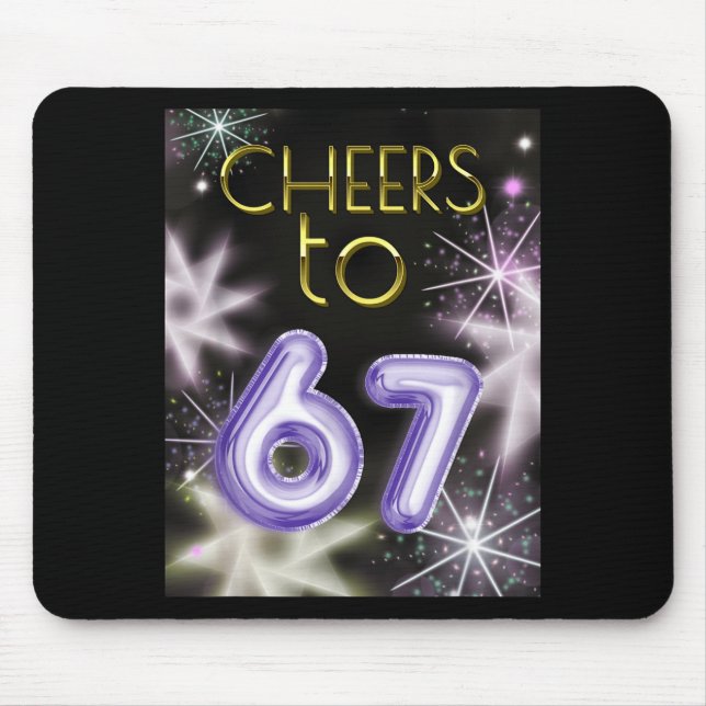 Mousepad Happy New Year With A 6 7 Zoomer Meme Vibe. 2026 C (Frente)