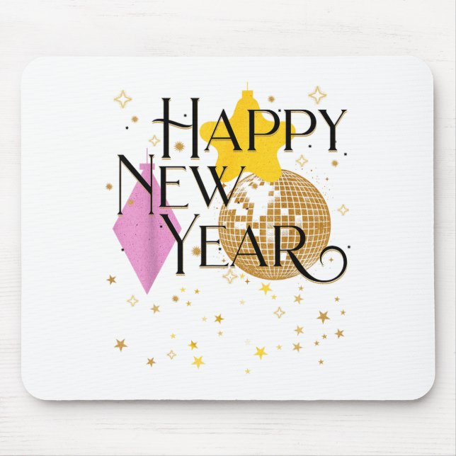 Mousepad Happy New Years Eve Party Supplies 2026 Matching M (Frente)