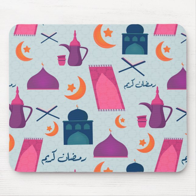 Mousepad Happy Ramadan Pattern (Frente)