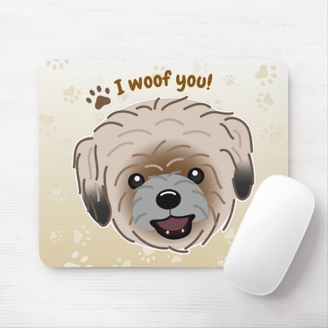 Mousepad Happy Shih Tzu Dog Lover I Wows (Com mouse)