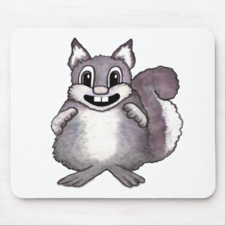 Mousepad Happy Squirrel Cartoon Drawing 