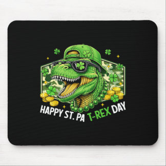 Mousepad Happy St Pat-rex Day Dinosaur Camo St Patricks Day