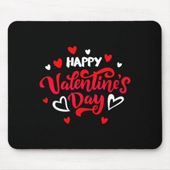 Mousepad Happy Valentine's Day Couples Date Valentine Love  (Frente)