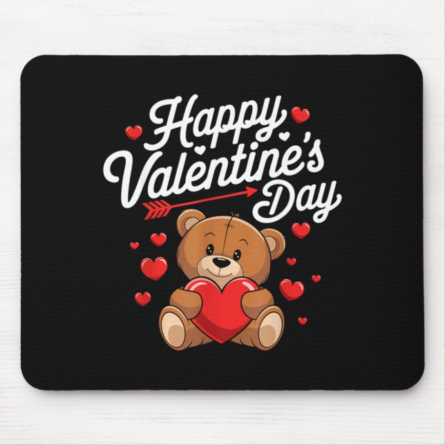 Mousepad Happy Valentines Day Shirts Women Cute Valentine  (Frente)