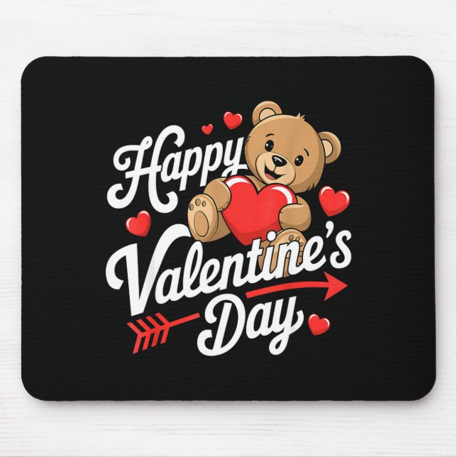 Mousepad Happy Valentines Day Shirts Women Cute Valentine  (Frente)