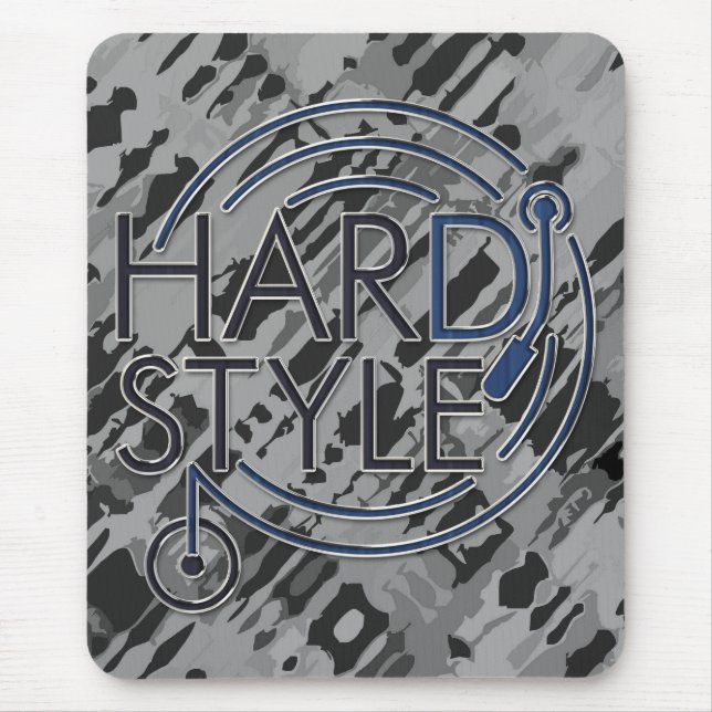 Mousepad HARDSTYLE DJ - design de metal (Frente)
