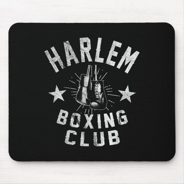 Mousepad Harlem Boxing Club - Boxer em Vintage (Frente)