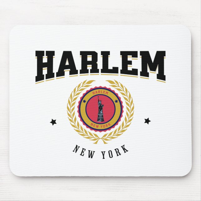 Mousepad Harlem New York Black (Frente)