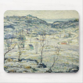 Mousepad Harlem Valley, no inverno (cena de Nova Iorque)