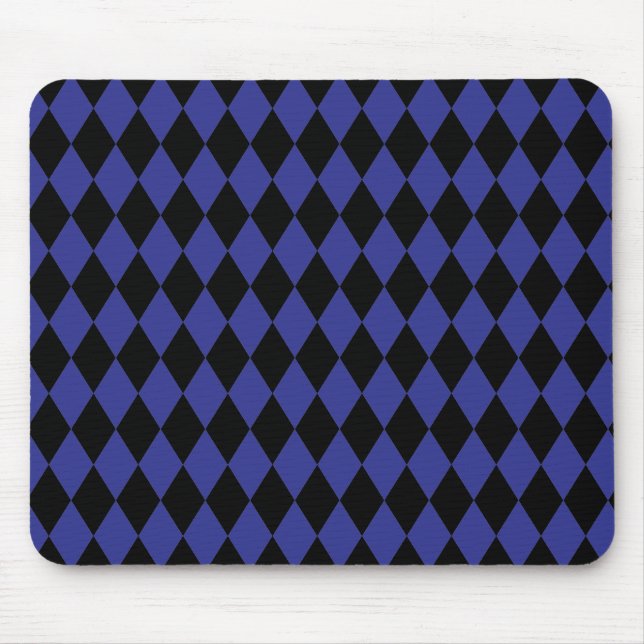 Mousepad Harlequin Blue e Black (Frente)