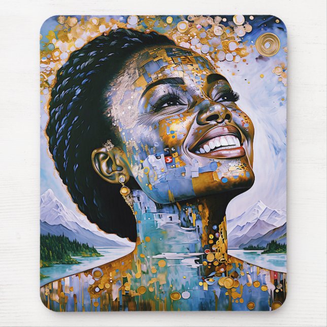 Mousepad "Harmonia no Dourado e no Céu" (Frente)