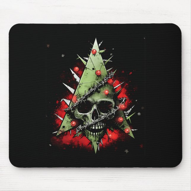 Mousepad Harmonizar Contrastes Árvore de Natal Encontra Pun (Frente)