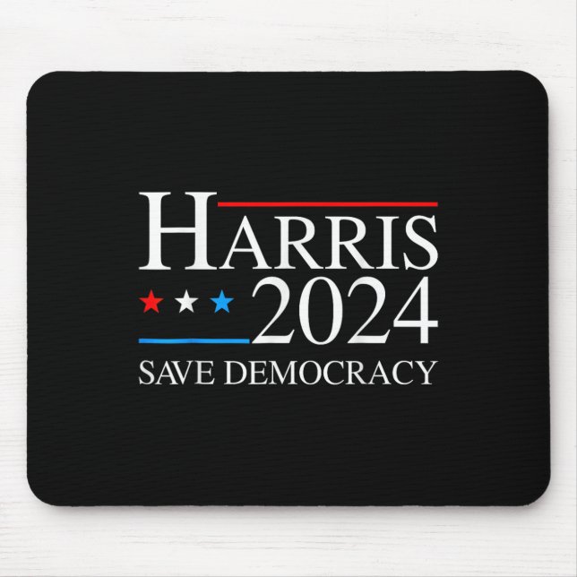 Mousepad Harris 2024 Salve a Campanha Eleitoral Democrática (Frente)