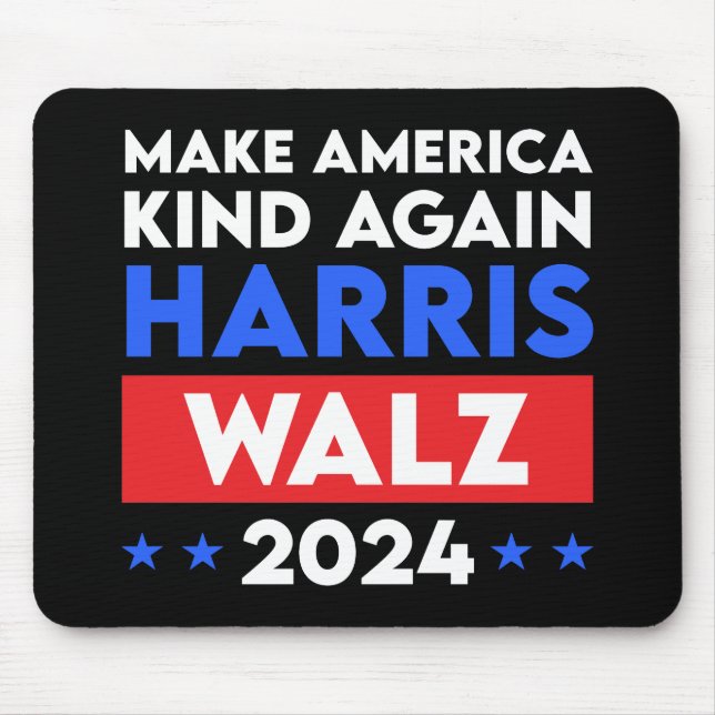 Mousepad Harris Walz 2024 Torna A América Mais Forte Novame (Frente)