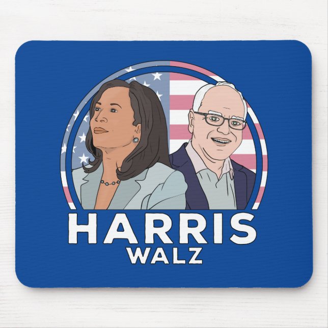 Mousepad Harris Walz Election (Frente)