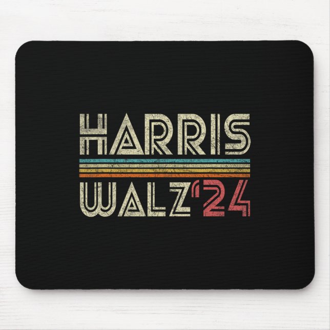 Mousepad Harris Wheimer 24 Vintage Retro Stripes Divertido  (Frente)