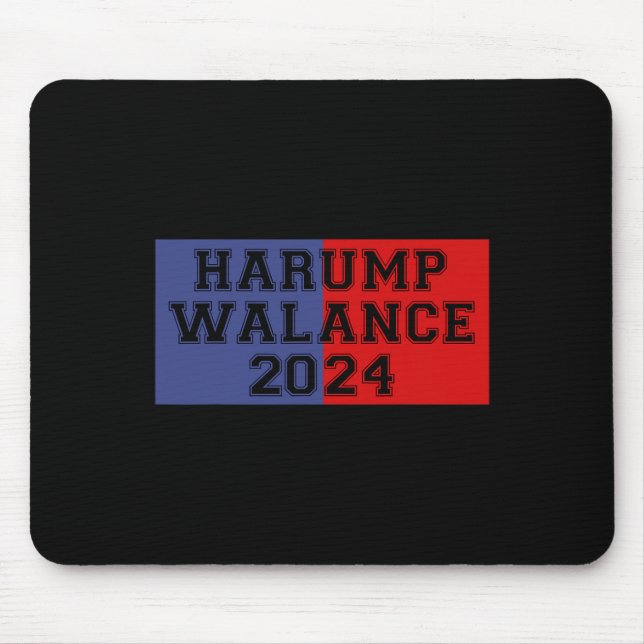 Mousepad Harump Walance 2024 Shirt Harris Trump Wheimer Van (Frente)