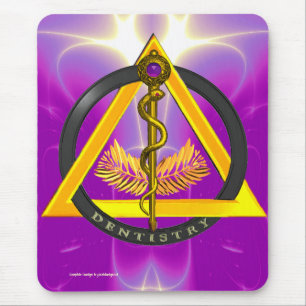 MOUSEPAD HASTE DA ODONTOLOGIA DO DENTISTA DE ASCLEPIUS